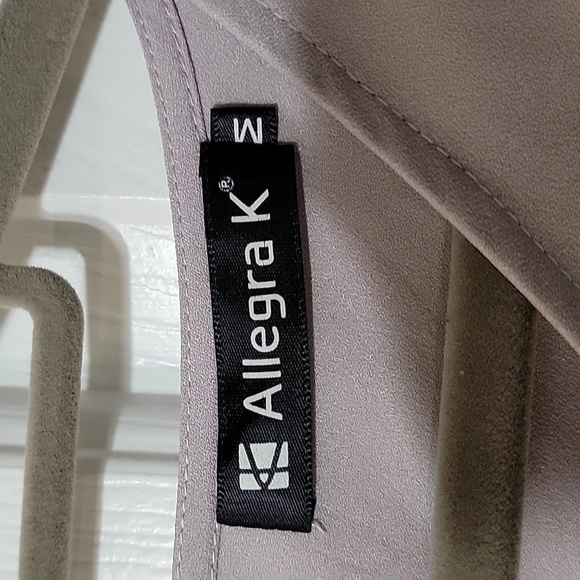 ALLEGRA K silver-gray romper, Size Med, EUC - Picture 4 of 6